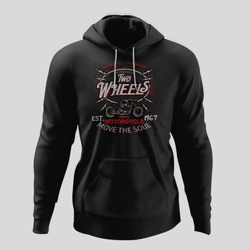 Two wheels Hoodie - Style 2 - Custom Made